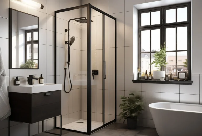 Small bathroom with modern walk-in shower design
